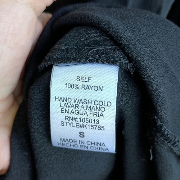 Andree By Unit Embroidered Cactus Southwest Black Women's Top_Small - Picture 7 of 7